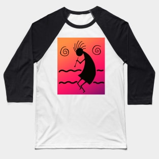 Kokopelli Sunset Baseball T-Shirt
